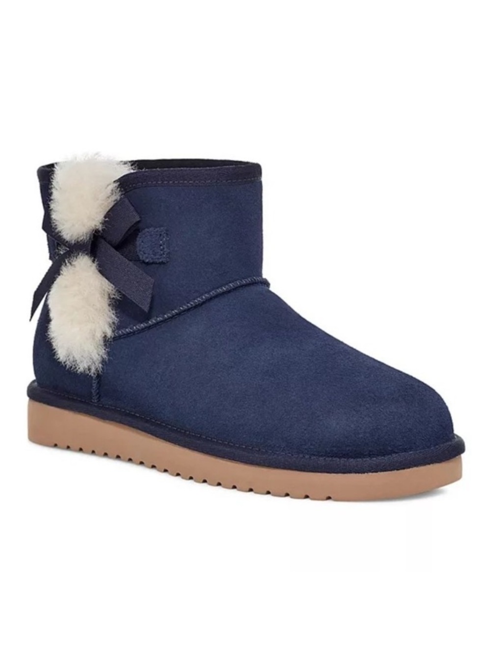 Koolaburra by UGG Victoria Mini Blue Suede Sheepskin Sockliner Boots Size 11